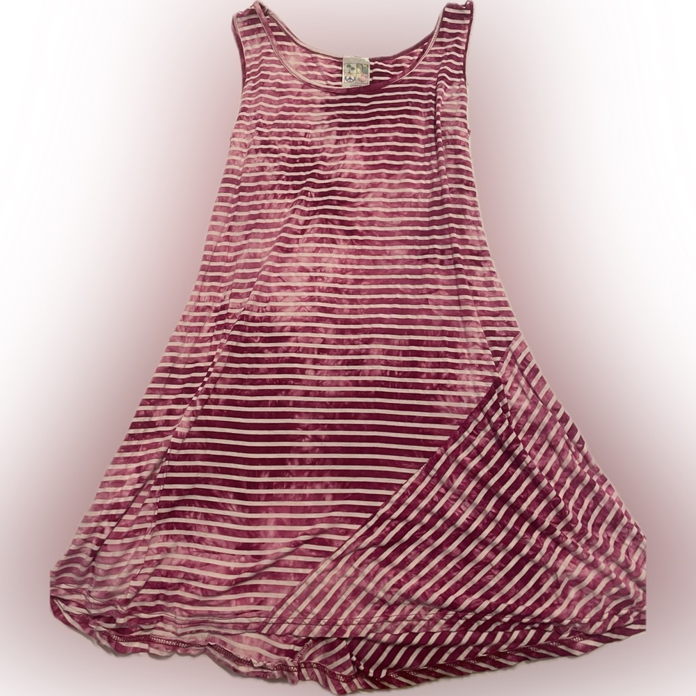 Pink tie dye dress